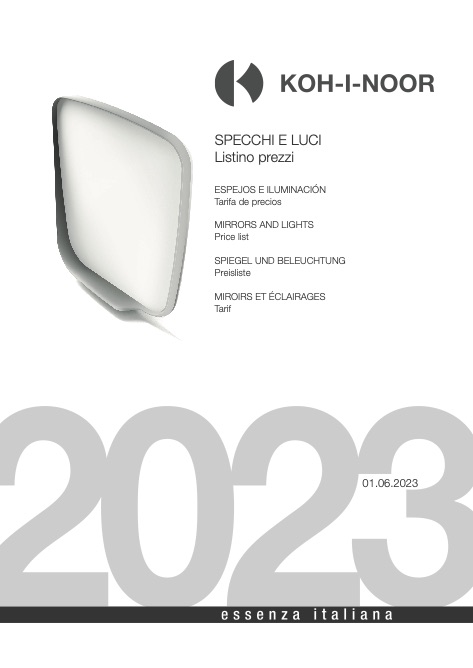 Koh-I-Noor - Preisliste Specchi e luci