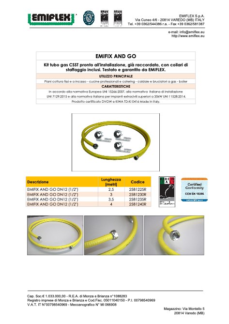 Emiflex - Catalogo Emifix and go