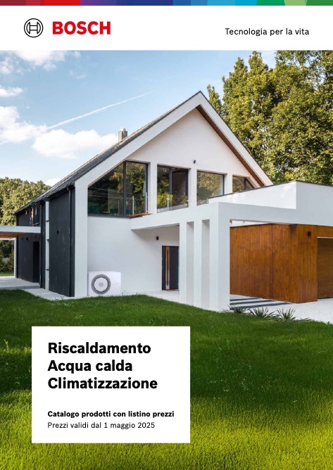 Bosch Termotecnica - Listino prezzi Maggio 2025