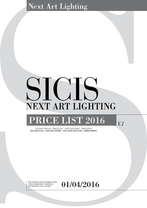 Sicis - Price list Next Art Lighting