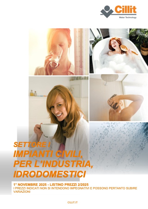 Cillit Water Technology - Lista de precios Settore I - Impianti civili, per l'industria, idrodomestici