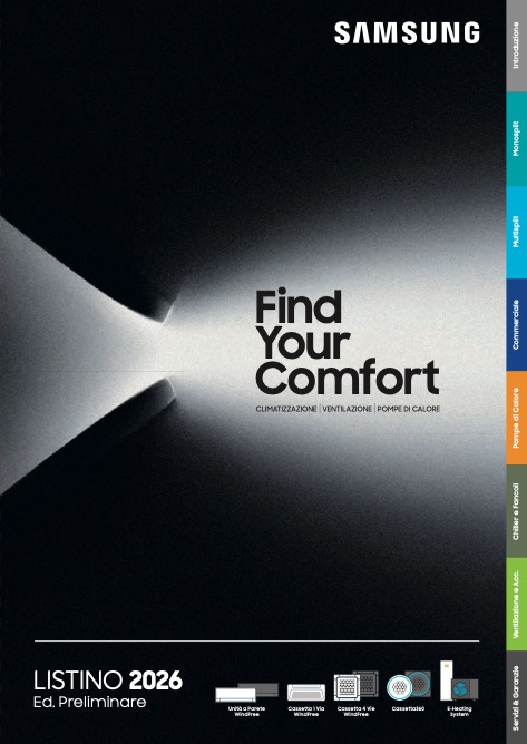 Samsung Climate Solutions - Preisliste PRELIMINARE - 2026