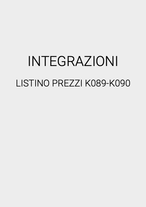 Icma - Listino prezzi INTEGRAZIONI