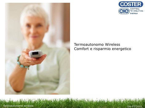 Coster - Catalogue Termoautonomo wireless, comfort e risparmio energetico