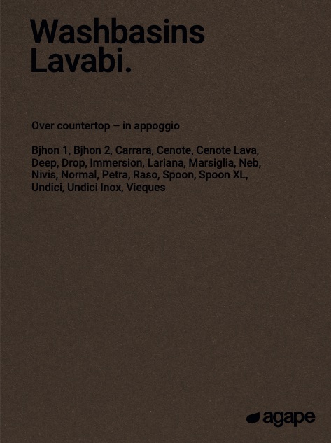 Agape - Liste de prix Washbasins