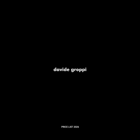 Davide Groppi - Listino prezzi JUNE 2026