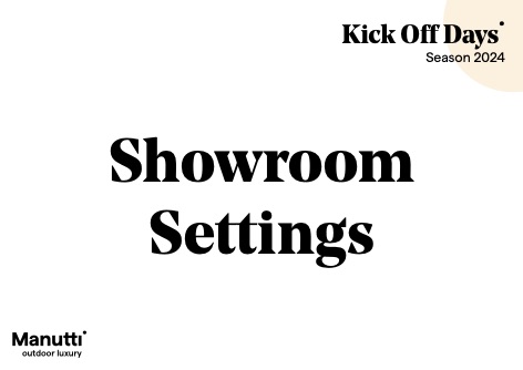 Manutti - Прайс-лист Showroom settings
