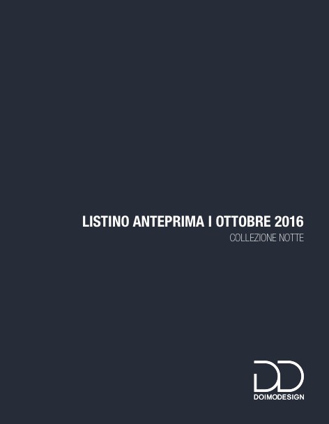 Doimodesign - Listino prezzi Anteprima Ottobre 2016