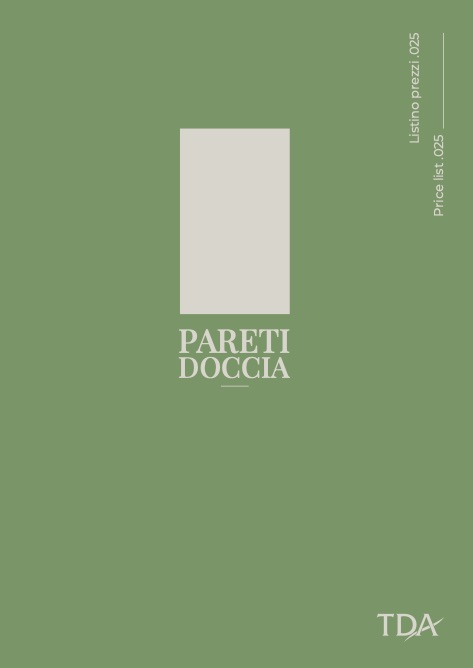 Tda - Listino prezzi Pareti Doccia
