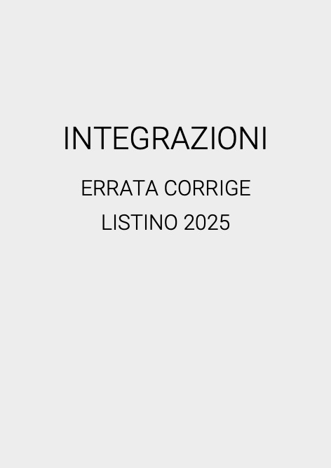 Multiclima - Listino prezzi INTEGRAZIONI