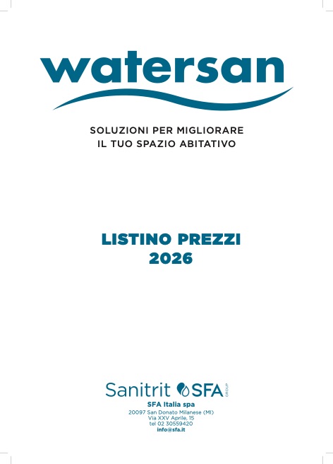 Watersan - Прайс-лист Watersan 2026