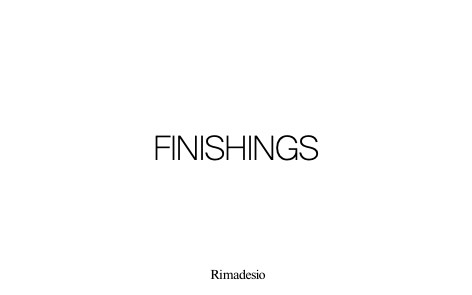 Rimadesio - Catalogue Finiture