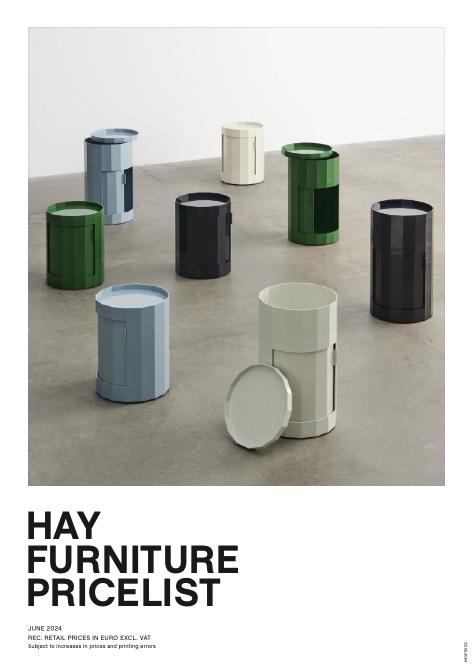 Hay - Listino prezzi FURNITURE