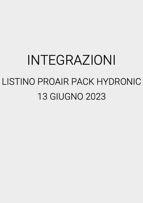 Tecnosystemi - Preisliste INTEGRAZIONI