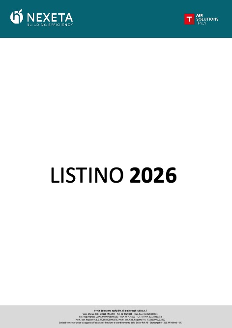 Toshiba Italia Multiclima - Price list NEXETA