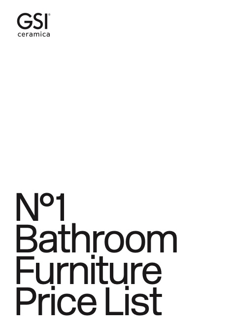 GSI Ceramica - Listino prezzi Nr. 01 - Mobili