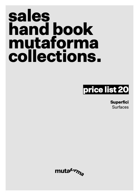 Mutaforma - Price list 20
