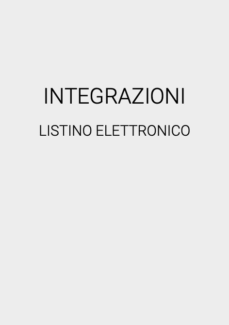 Cr - Listino prezzi INTEGRAZIONI