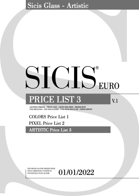 Sicis - Price list Glass - Artistic