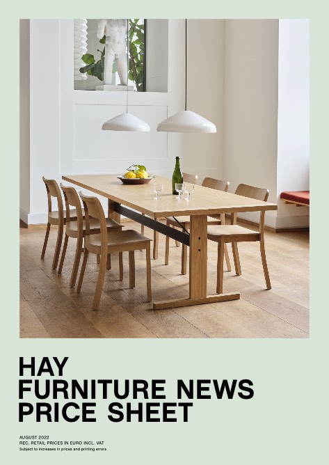 Hay - Price list Furniture News 2022