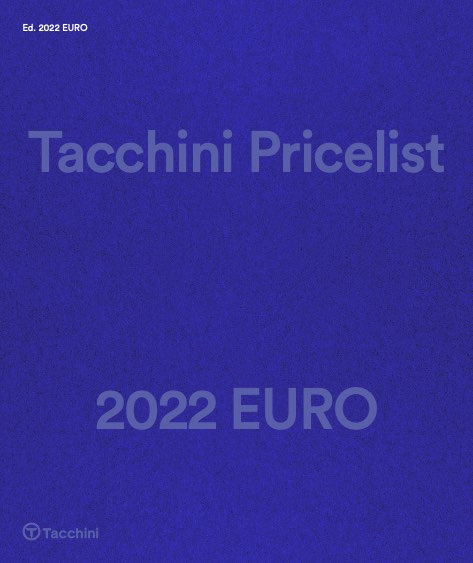 Tacchini - Price list 2022