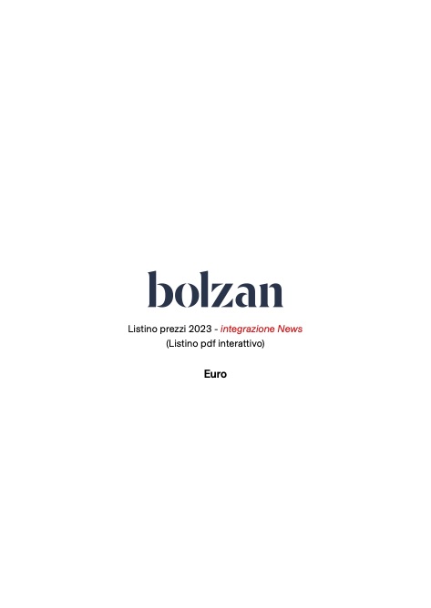 Bolzan - Liste de prix Integrazione News