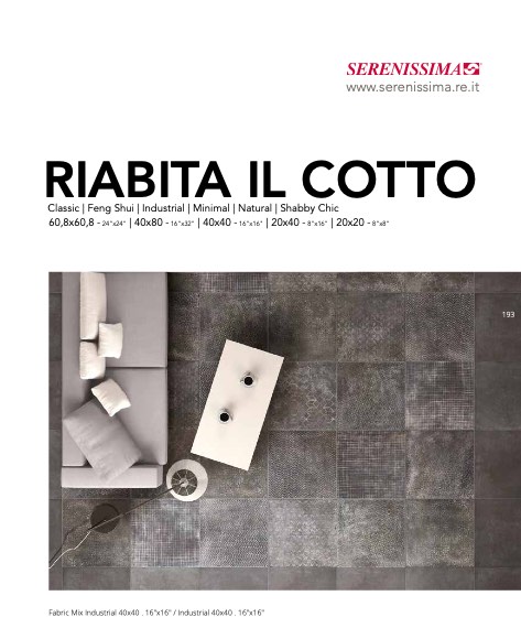 Serenissima - Catalogue RIABITA IL COTTO