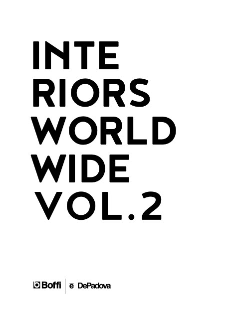 Boffi - Catalogue Interiors Worldwide Vol.2