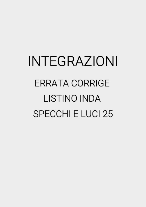Inda - Listino prezzi INTEGRAZIONI