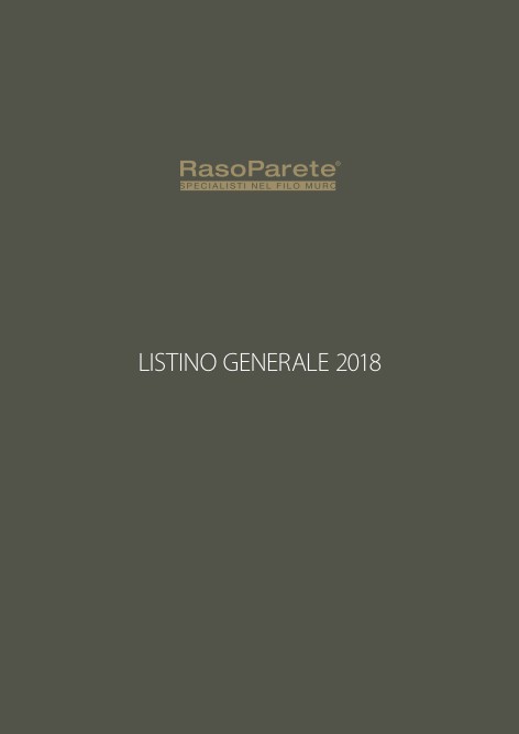 RasoParete - Listino prezzi 2018