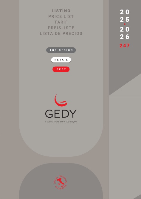 Gedy - Listino prezzi 2025/2026