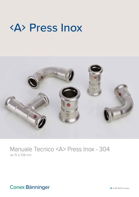Conex Banninger - Catalogo Press Inox 304 Manuale Tecnico