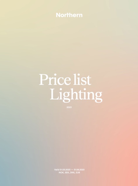 Northern - Liste de prix Lighting