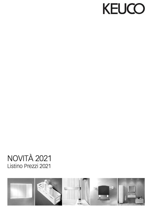 Keuco - Прайс-лист Novità 2021