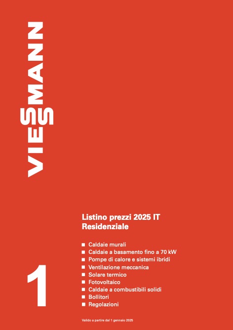 Viessmann - Listino prezzi 1 - Residenziale 2025