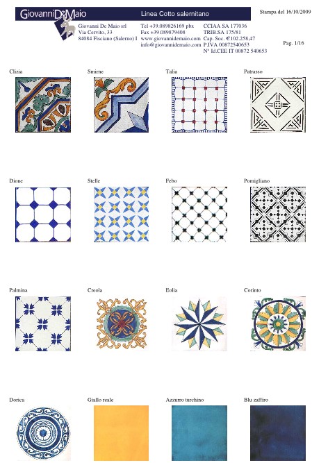 Giovanni De Maio - 目录 Cotto Salernitano