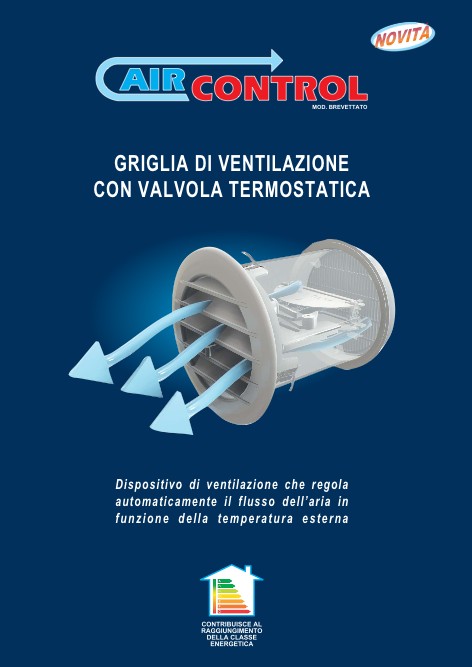 First Corporation - Catálogo GRIGLIA DI VENTILAZIONE CON VALVOLA TERMOSTATICA