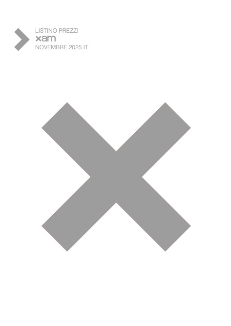 Xam - Listino prezzi Novembre 2025
