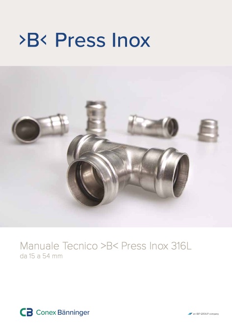 Conex Banninger - Catalogue B-Press Inox Manuale Tecnico