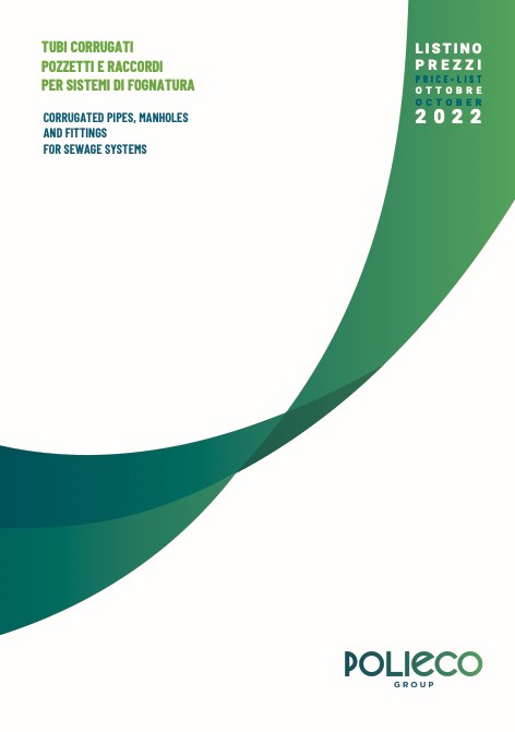 Polieco - Прайс-лист TUBI CORRUGATI POZZETTI E RACCORDI PER SISTEMI DI FOGNATURA