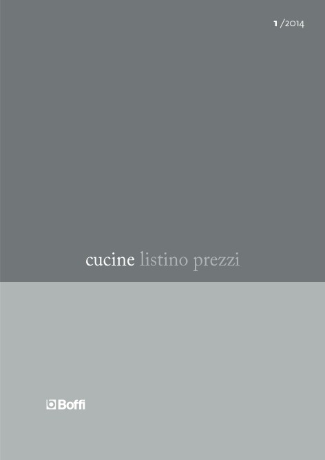 Boffi - Price list Cucine 1/2014