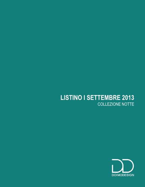 Doimodesign - Liste de prix Collezione notte