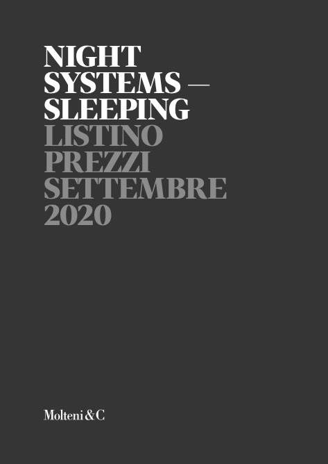 Molteni&C - Price list Night Systems Sleeping