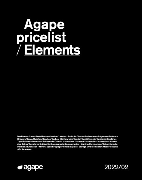 Agape - Price list Elements | 2022/02