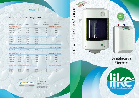 Like - Listino prezzi Scaldacqua Elettrici