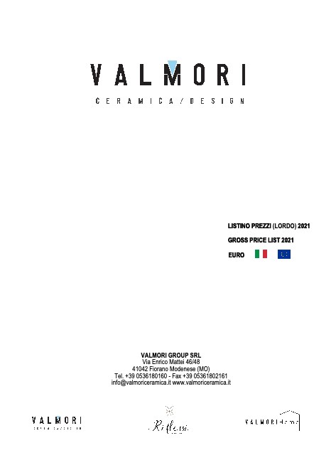 Valmori - Liste de prix 2021