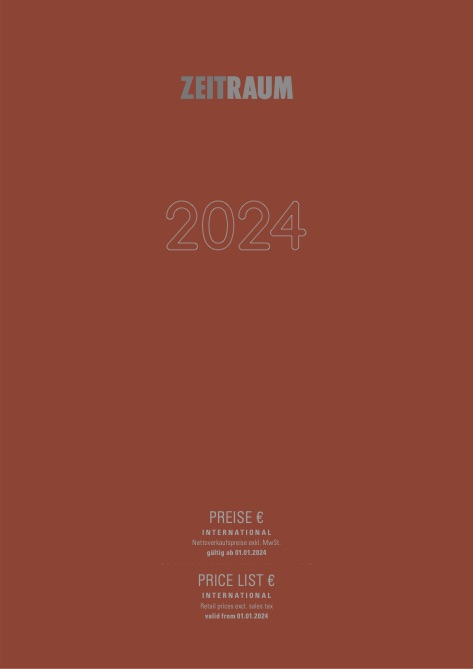 Zeitraum - Прайс-лист 2024
