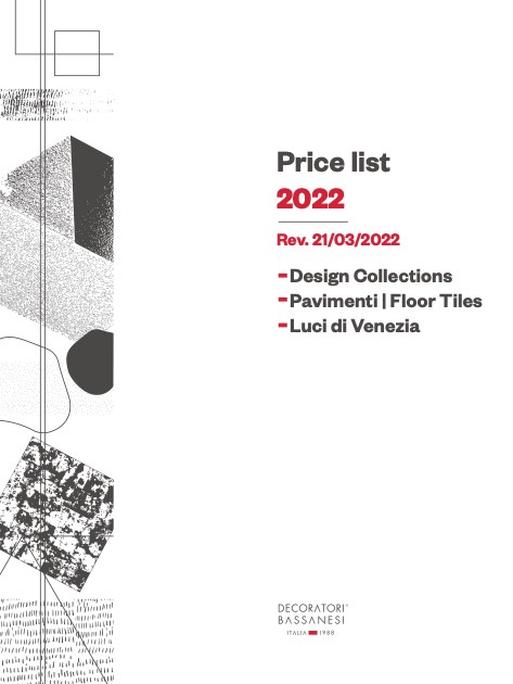 Decoratori Bassanesi - Price list 2022 | Rev.21/03/2022