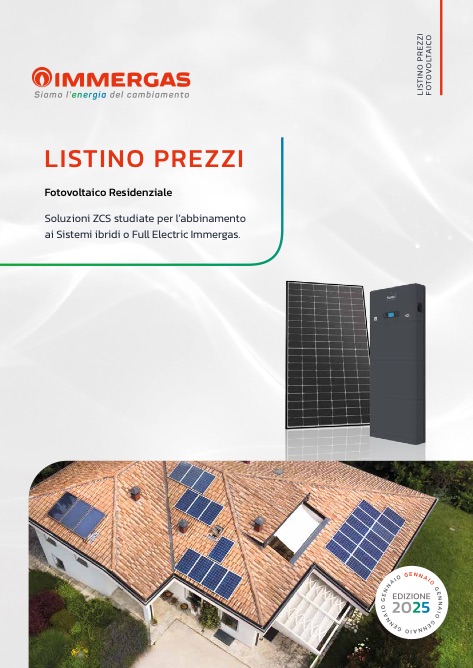 Immergas - Preisliste Fotovoltaico Residenziale