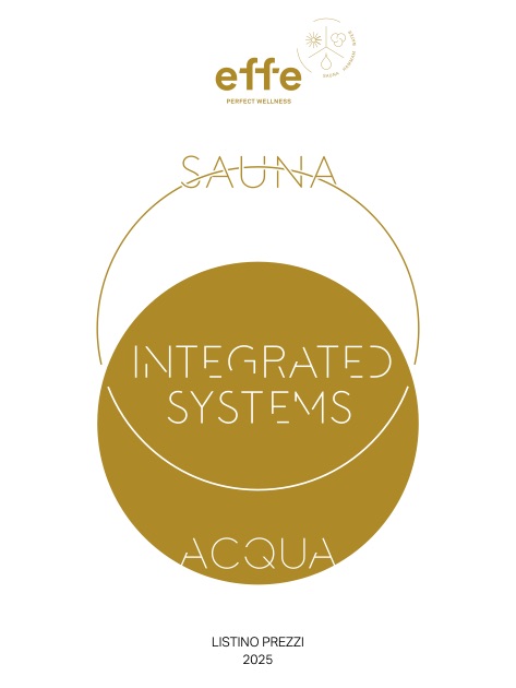 Effe - Listino prezzi Sauna | Sistemi integrati | Acqua